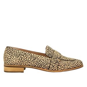 Aerosoles Eden Leather Calf Hair Spotted Loafers 8